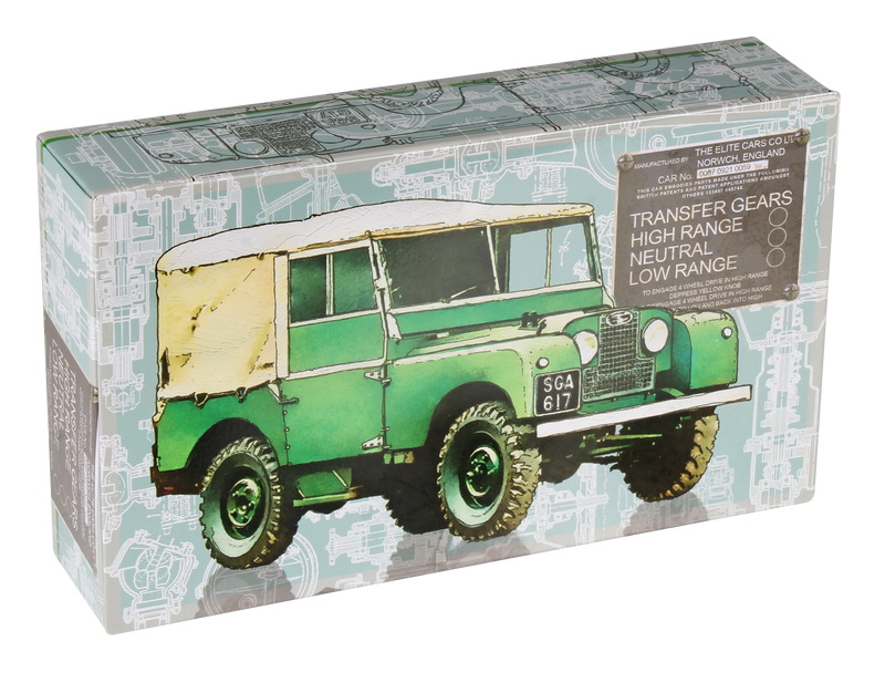 Green Land Rover Hinged Tin