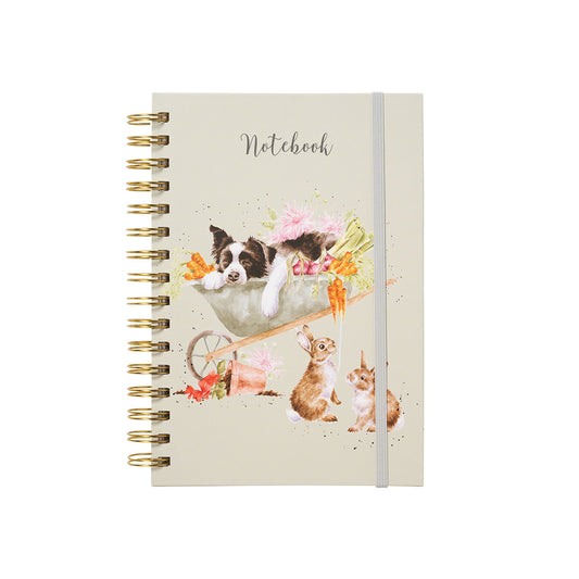 Collie and Rabbit A5 Notebook - Wrendale Designs