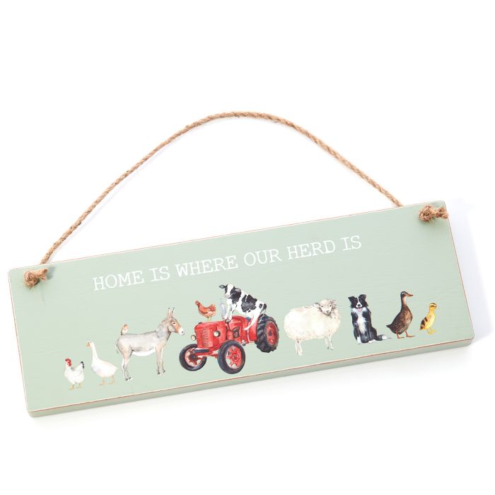 Farm Animal Wall Hanging | Decorative Plaque for Farmers