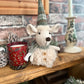 Fabric Mouse Shelf Sitter With Green Tartan Hat