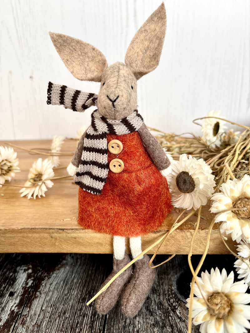 Spring Rabbit Felt Ornament