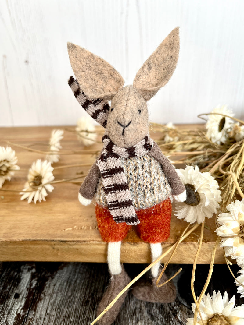 Spring Rabbit Felt Ornament