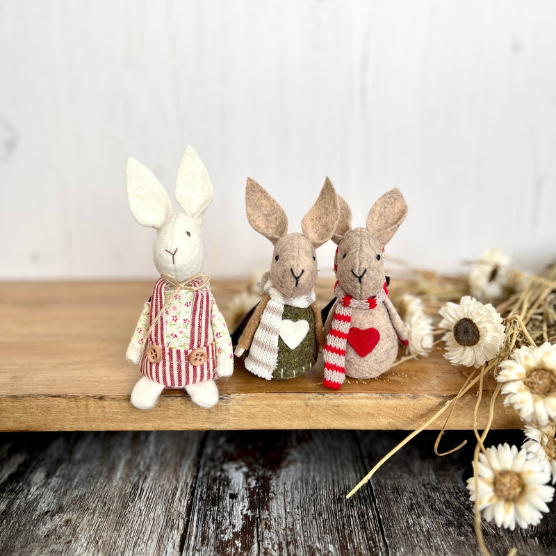 Little Bunny Shelf Sitter Ornaments