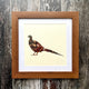 Standing Pheasant Game Bird Feather Frame