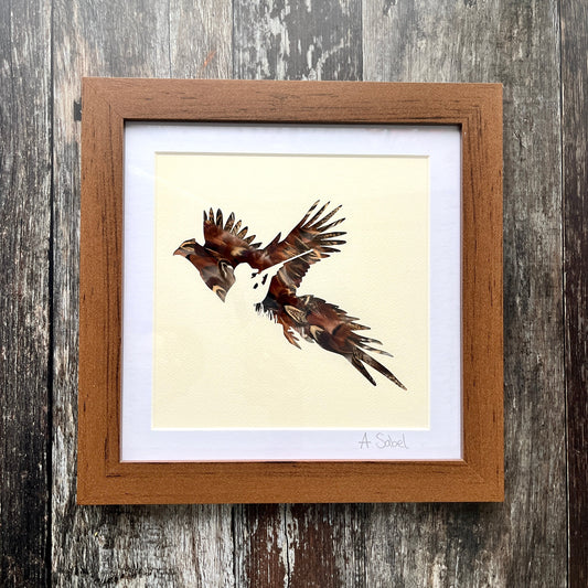 Pheasant Shooting Silhouette Feather Frame