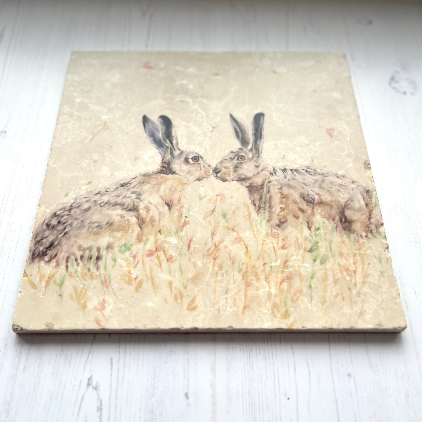 Large Hare Marble Worktop Saver