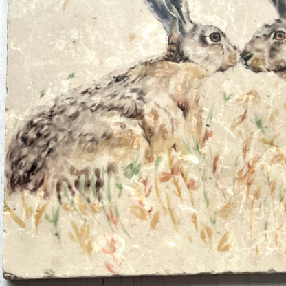 Large Hare Marble Worktop Saver
