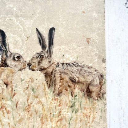 Large Hare Marble Worktop Saver