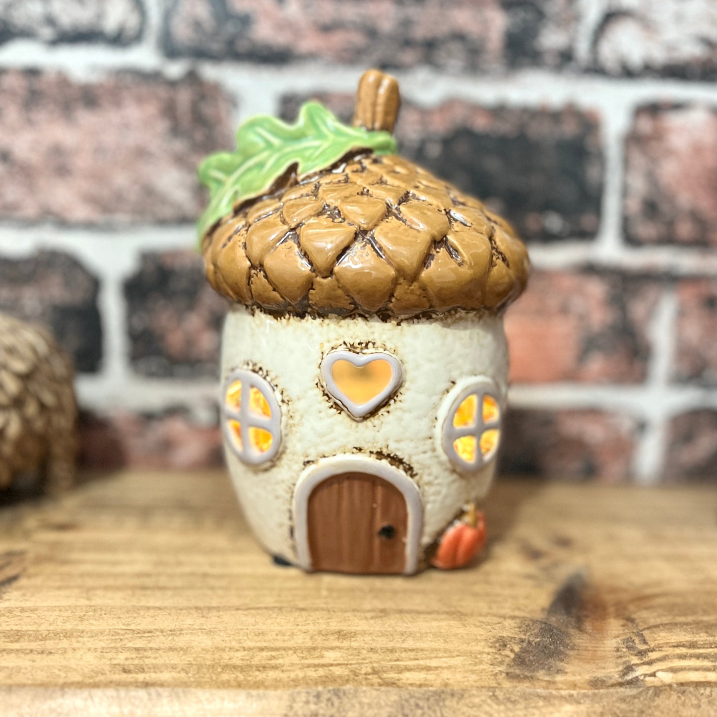 Ceramic Acorn Tea Light Holder