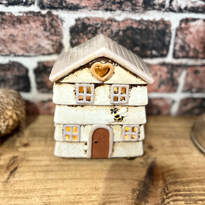 Cream Ceramic Beehive Tealight Holder