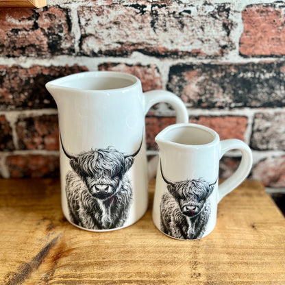 Cute Ceramic Highland Cow Jug