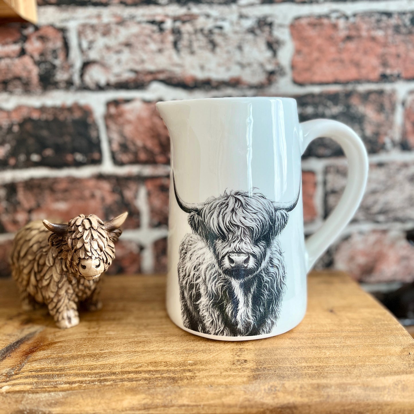 Cute Ceramic Highland Cow Jug