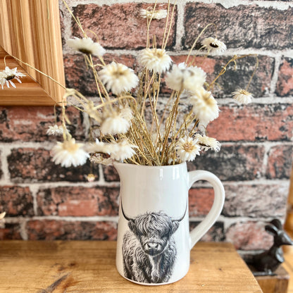 Cute Ceramic Highland Cow Jug