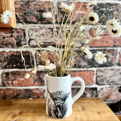 Cute Ceramic Highland Cow Jug