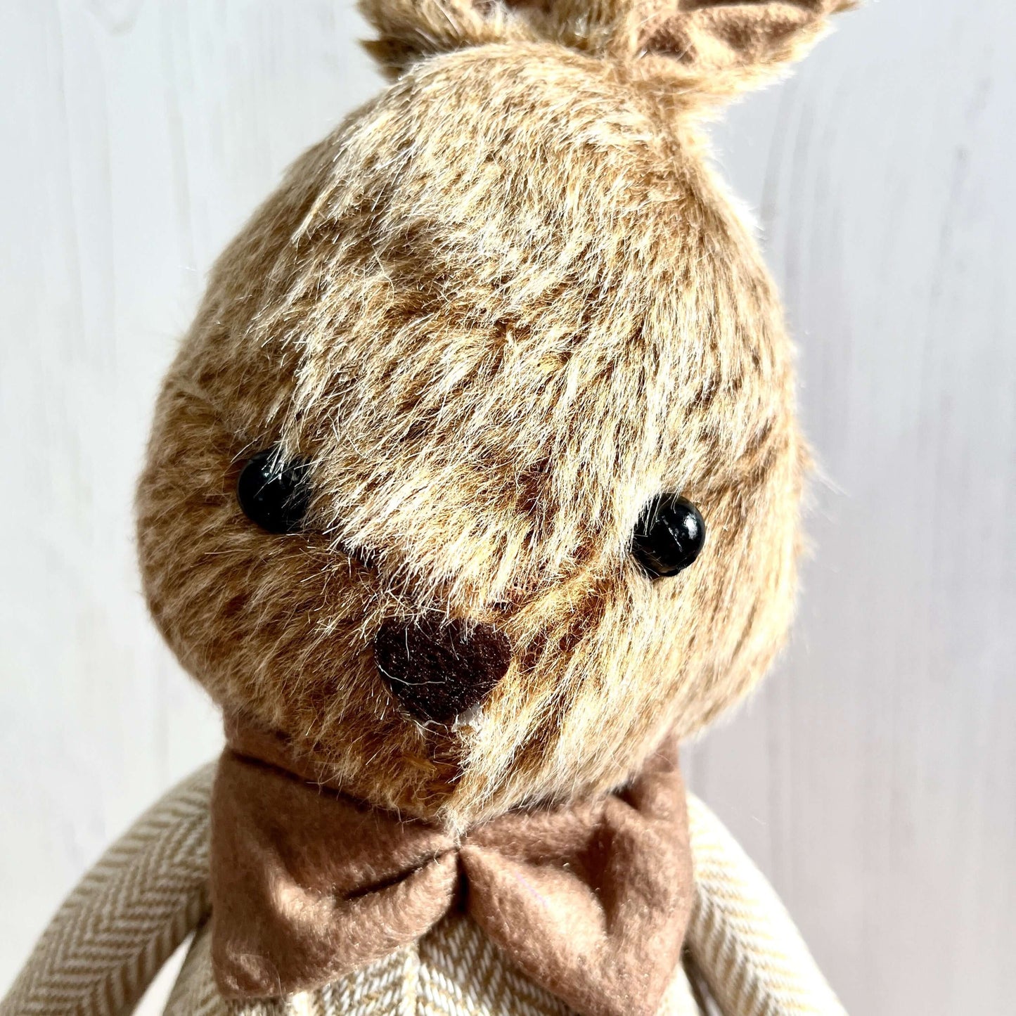 Dangling Legs Plush Bunny – Mr or Mrs Shelf Sitter, Easter Bunny Decor, Rustic Spring Ornament, Farmhouse Bunny Decoration