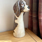 Tall Springer Spaniel Ceramic Vase