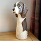 Tall Springer Spaniel Ceramic Vase