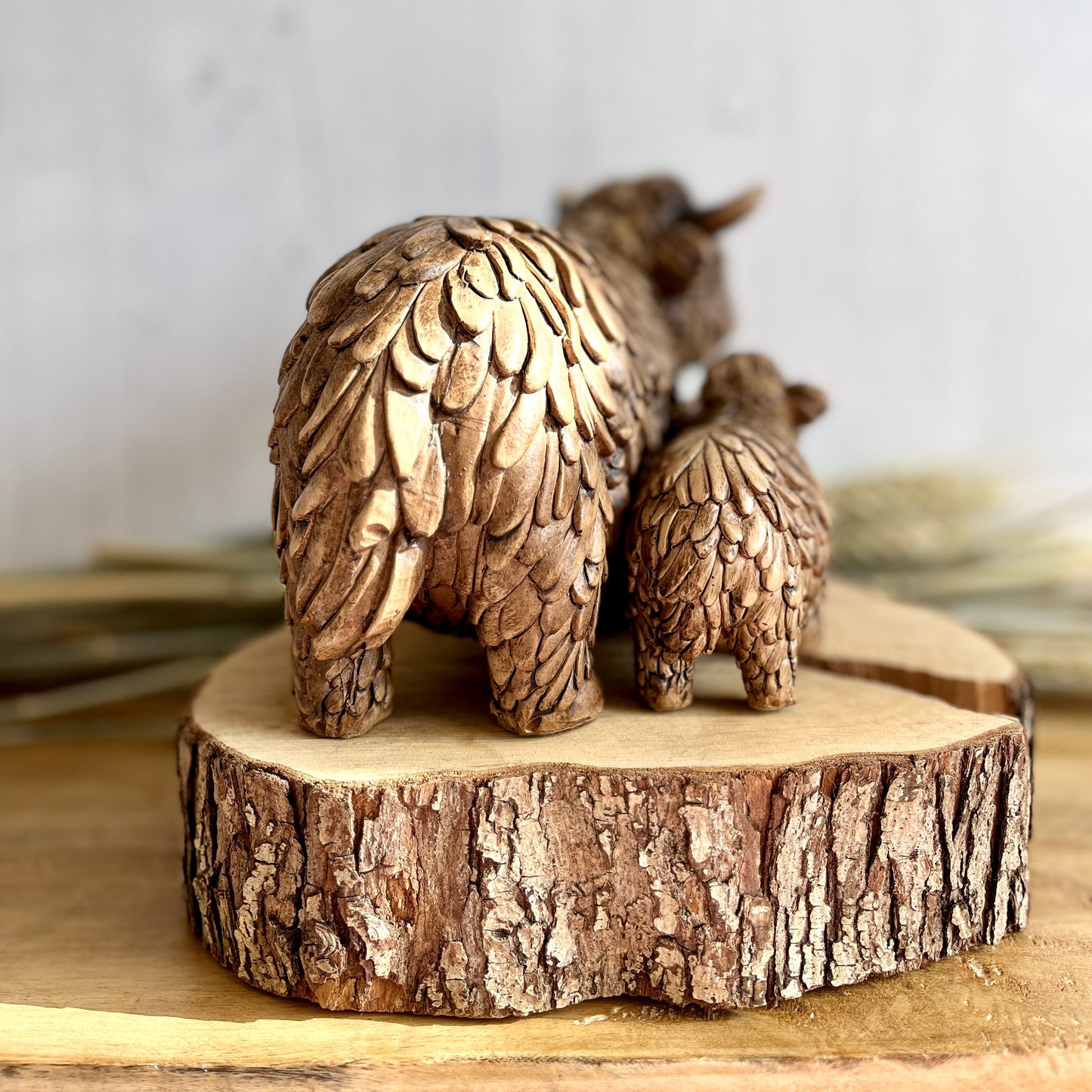 Mum & Baby Highland Cow Ornament