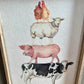 Farm Animal Stack Frame | Welcome Wall Plaque