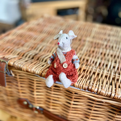 Fabric Sitting Mouse Ornaments