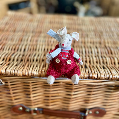 Fabric Sitting Mouse Ornaments