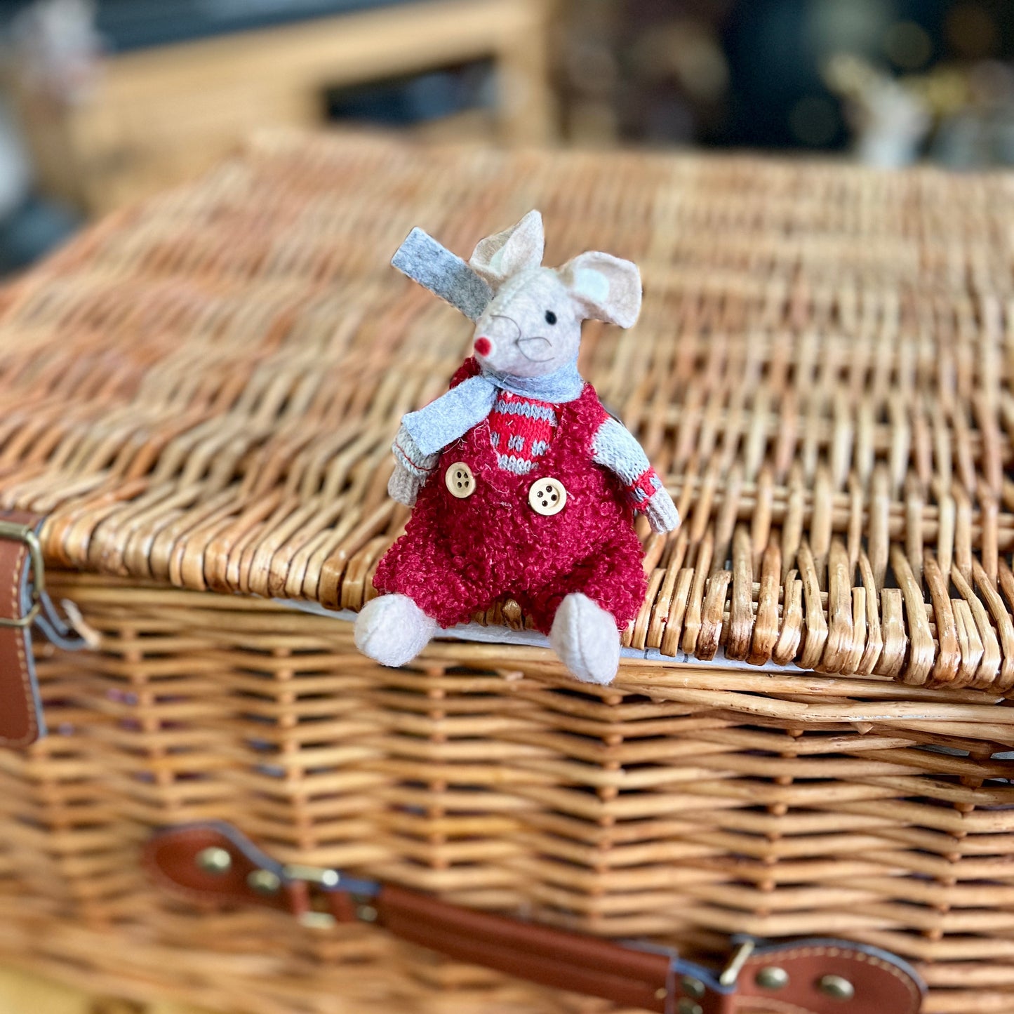 Fabric Sitting Mouse Ornaments