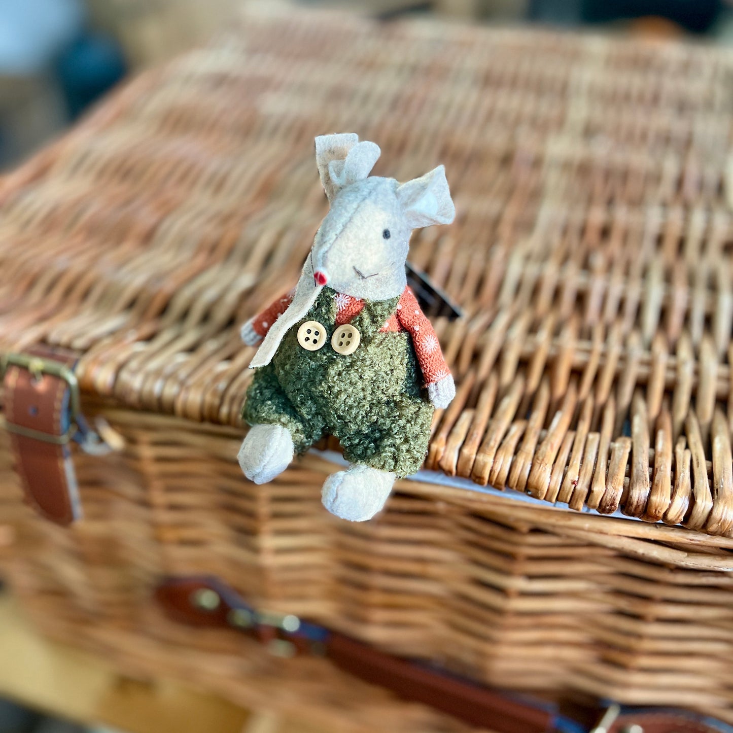 Fabric Sitting Mouse Ornaments