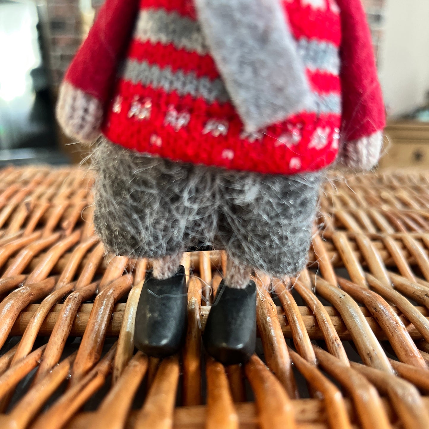 Felt Christmas Mouse with Red Jumper