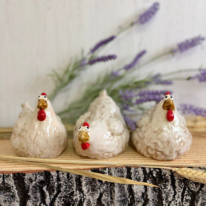 Ceramic Chicken Ornaments