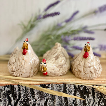 Ceramic Chicken Ornaments