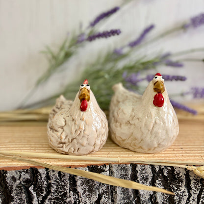 Ceramic Chicken Ornaments