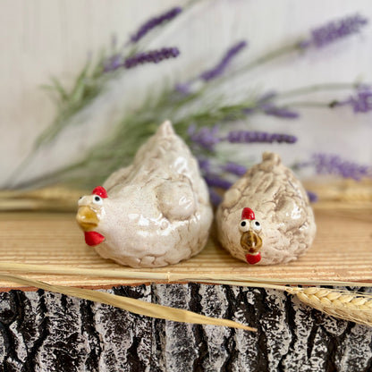 Ceramic Chicken Ornaments