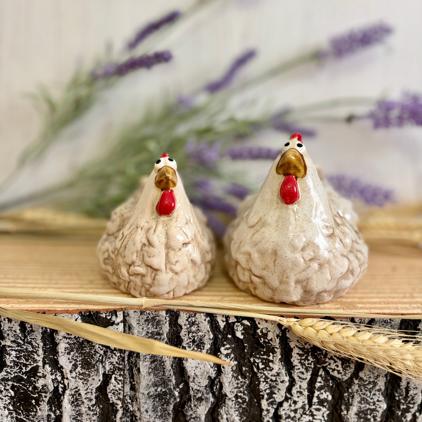 Ceramic Chicken Ornaments