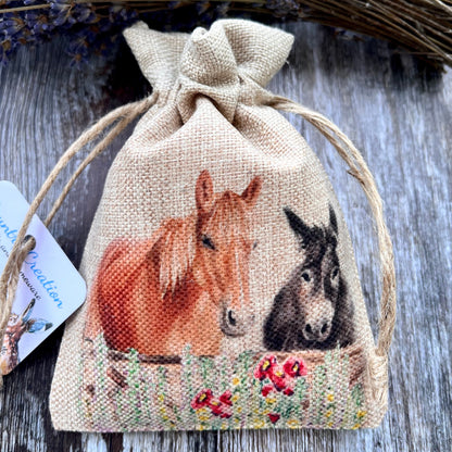 Donkey & Horse Lavender Bag
