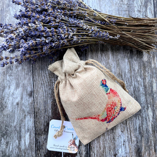 Running Pheasant Lavender Bag