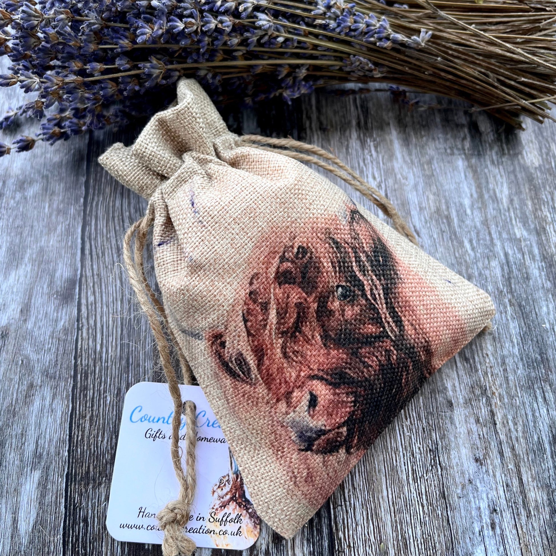 Highland Cow Lavender Bag