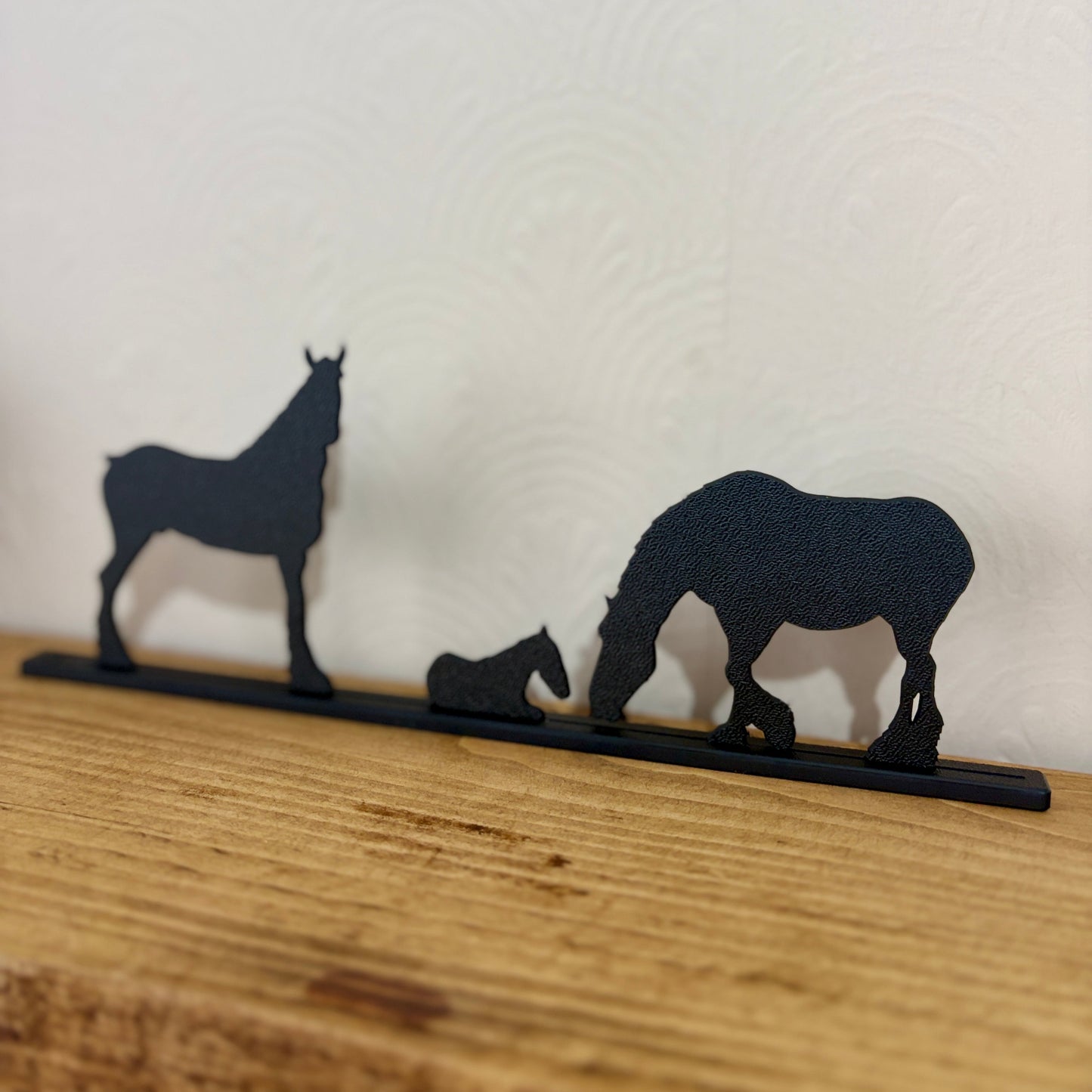 Heavy Horse Family Silhouette Topper