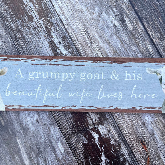 Goat Wooden Plaque