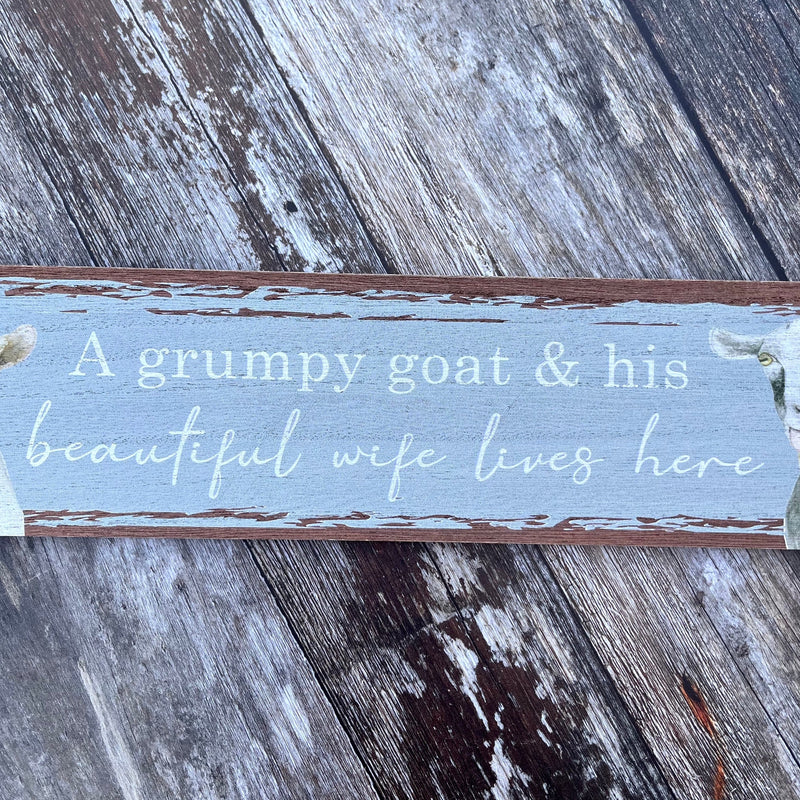 Goat Wooden Plaque