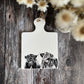 Highland Cow Ceramic Trivet Display