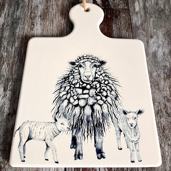 Ceramic Sheep Trivet From Bottom