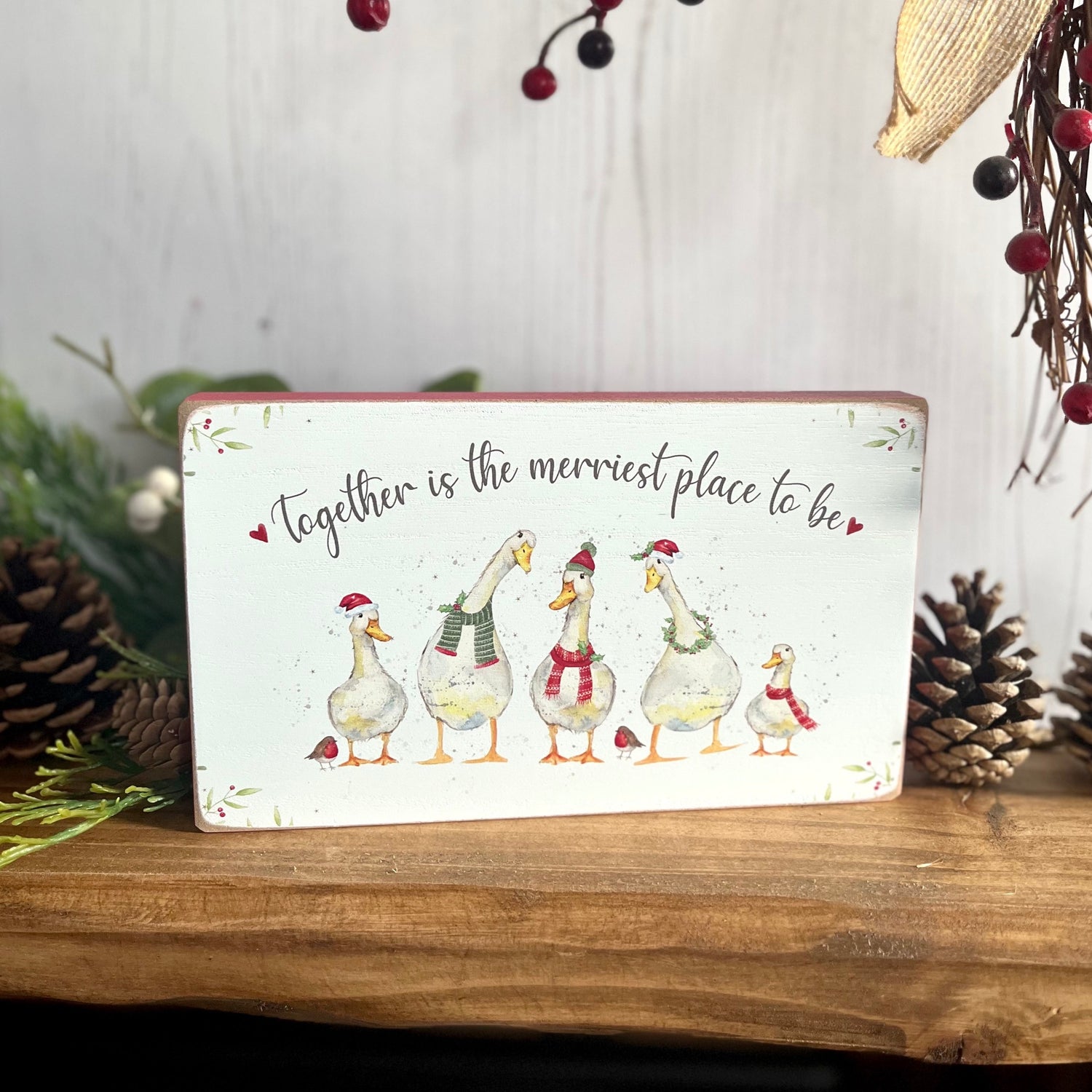 Christmas Family Plaque Display