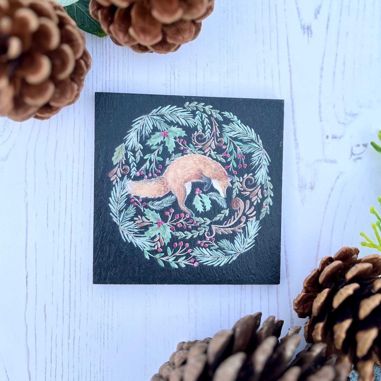 Woodland Animal Coaster Set Fox