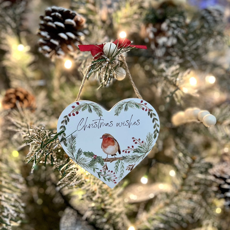 Christmas Wishes Robin Heart Styled