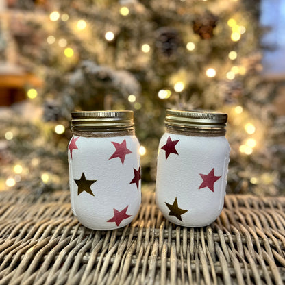 Coloured Stars Christmas Jar | Handmade Emma Bridgewater