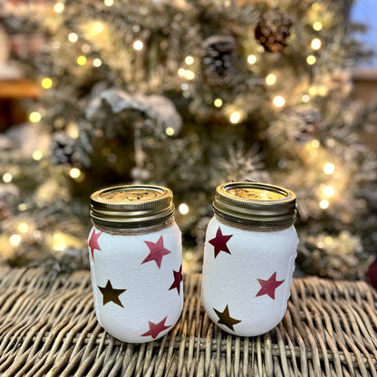 Coloured Stars Christmas Jar | Handmade Emma Bridgewater