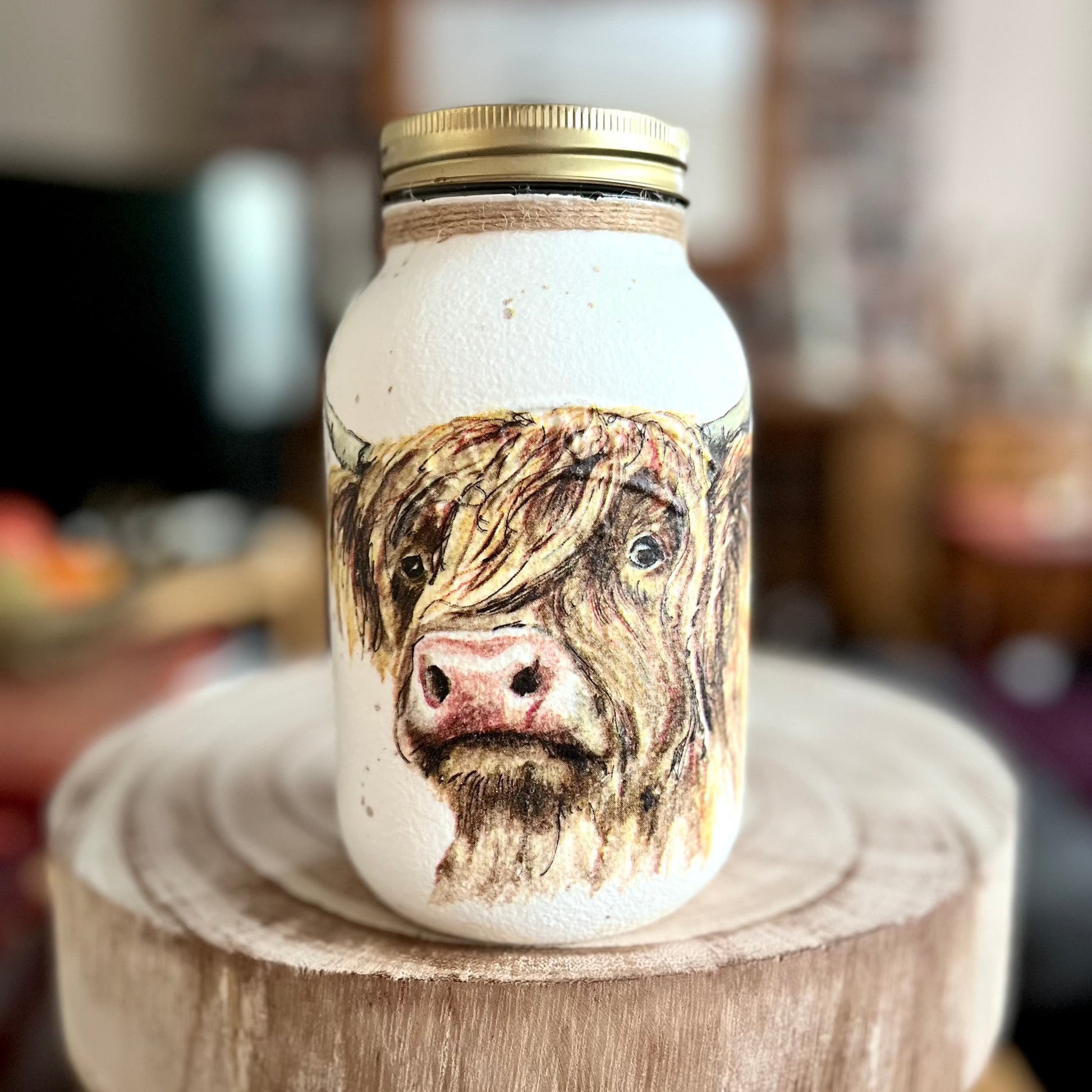 Highland Cow Kilner Jar