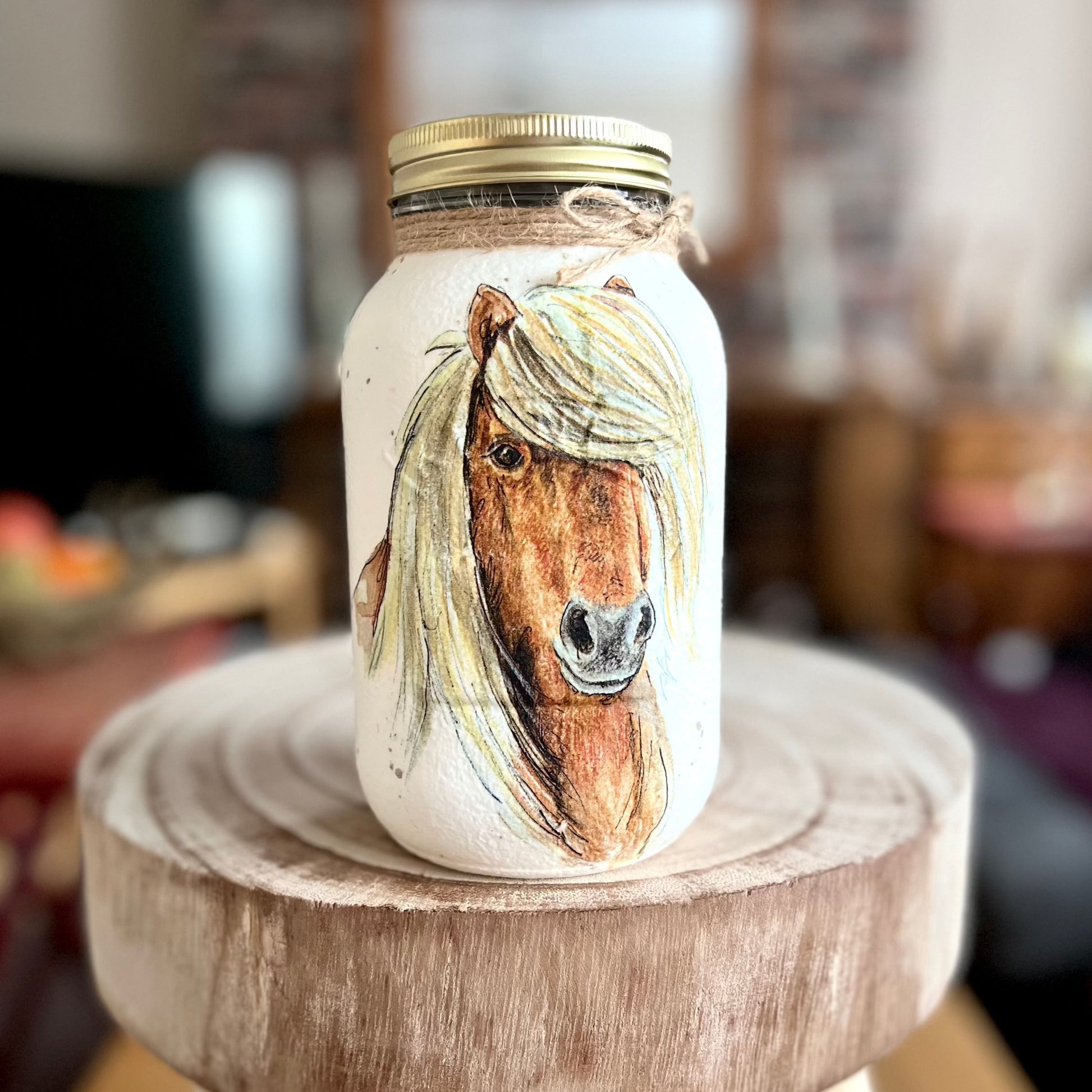 Horse Head Kilner Jar