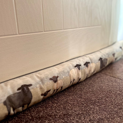 Sheep Draught Excluder At An Angle