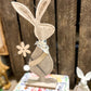 Freestanding Felt Rabbit from Front Angle